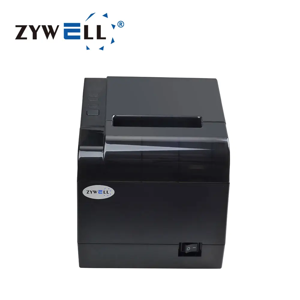 Zywell - 2022 طابعة شعبية التسمية الحرارية 80 مم POS Thernam الطابعة الباركود USB+LAN 1