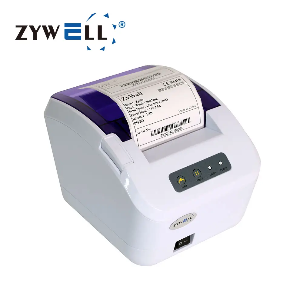 ZYWELL - Máy in nhiệt USB Máy in nhiệt pos 80mm nhãn USB 1
