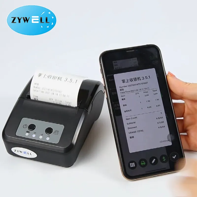 mini mobile receipt printer at Wholesale Prices | ZYWELL 6