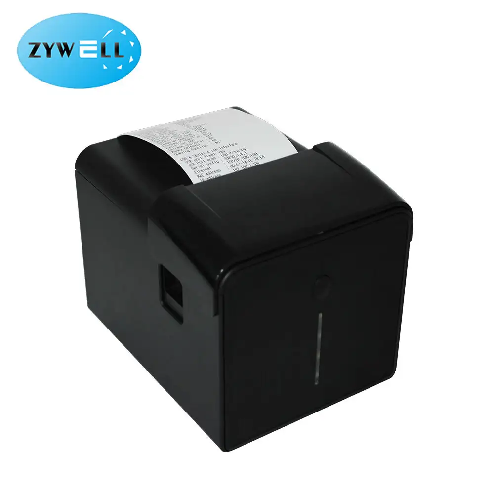ZYWELL - Stampanti trmica Zywell impresora thermal receipt printer ZY905 80mm bill printer with waterproof cover USB+LAN 1