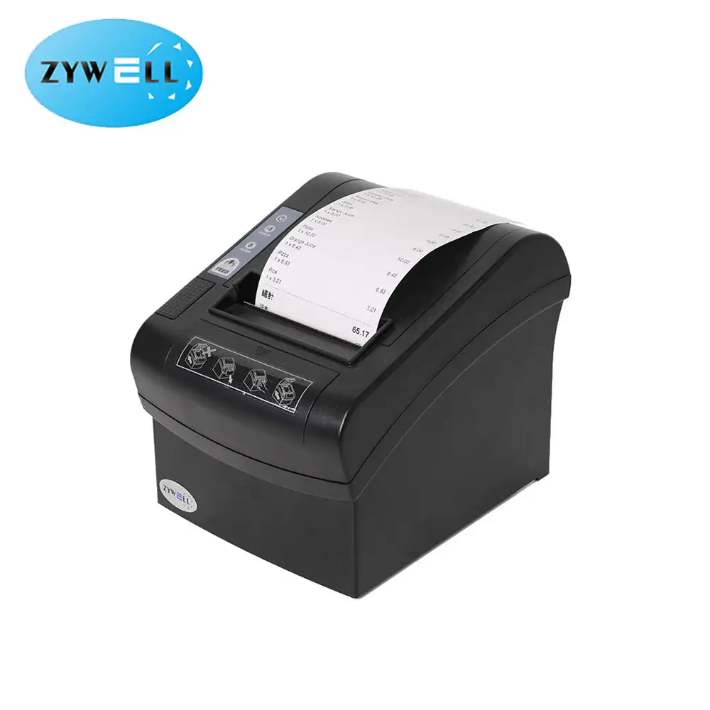 Zywell - Zywell Impresora POS Printer Zy802 USB RS232 Port 3inch 80mm recipt recipt in stock usb+rs232 1