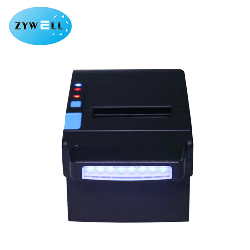 ZYWELL- 태블릿 패드 영수증 프린터 열 티켓 POS 기계 시스템 머니 현금 탐지기 ZY906 프린터 USB+RS232+LAN 1