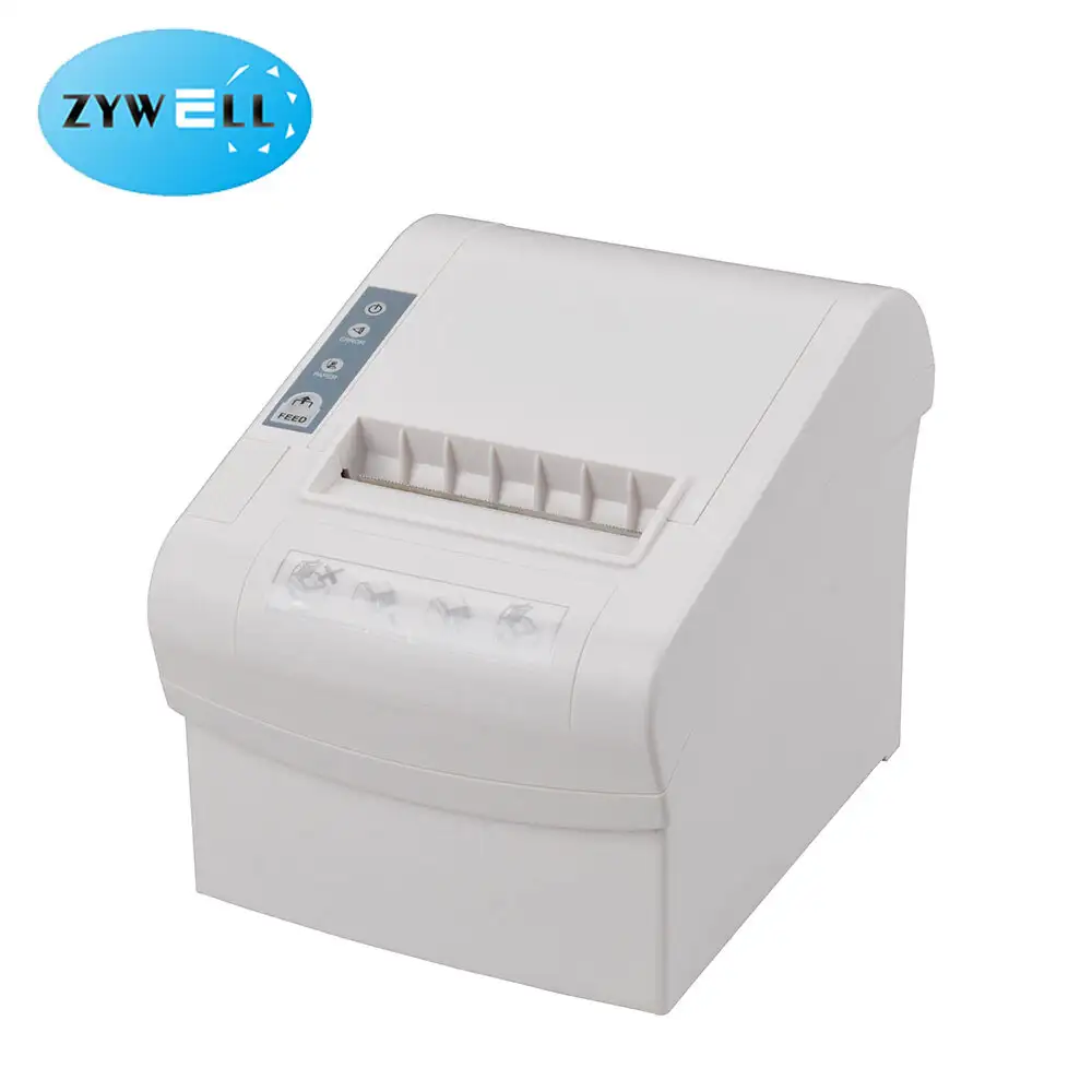 ZYWELL - Zywell Impresora Impresión Fast Printing de 3 pulgadas Recibo térmico ZY806 POS 80 mm Impresora WiFi USB+RS232+LAN+WiFi 1