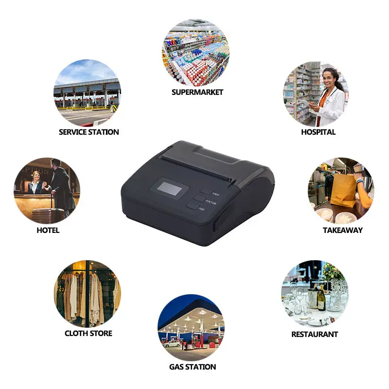 Mini Bluetooth Receipt Printer - High Quality 3inch ZM01 Pos Printer 7