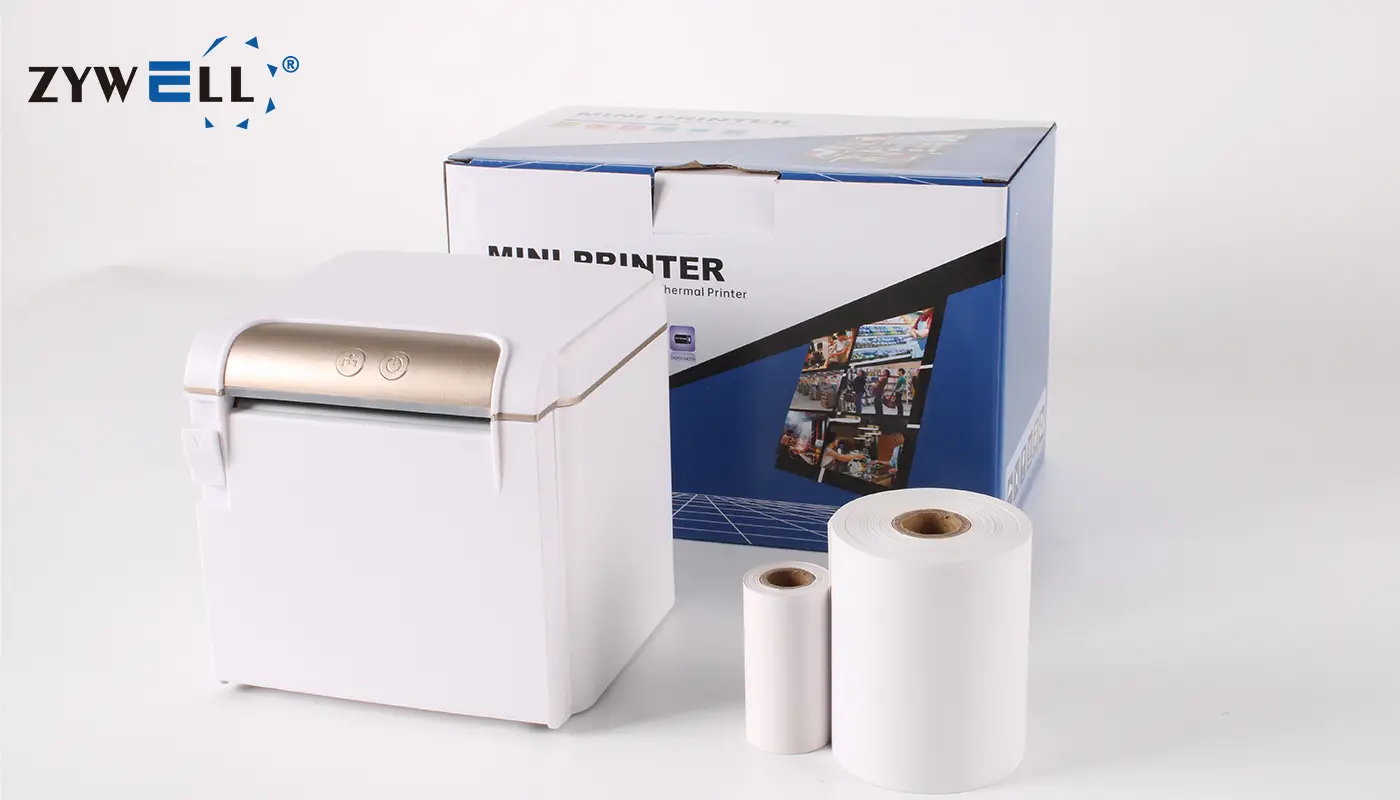 ZYWELL New Small Desktop Thermal Receipt Printer ZY608 1
