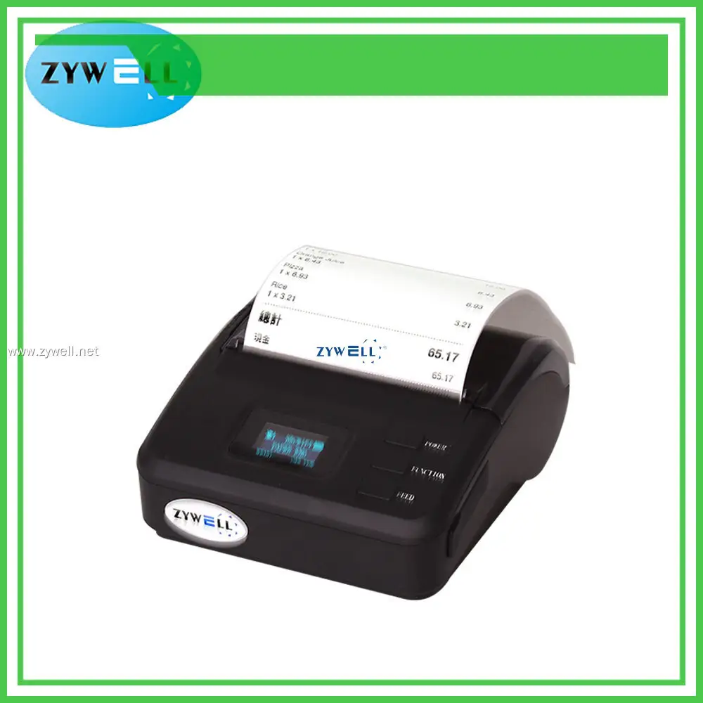 Professional mini mobile receipt printer cost | ZYWELL 1