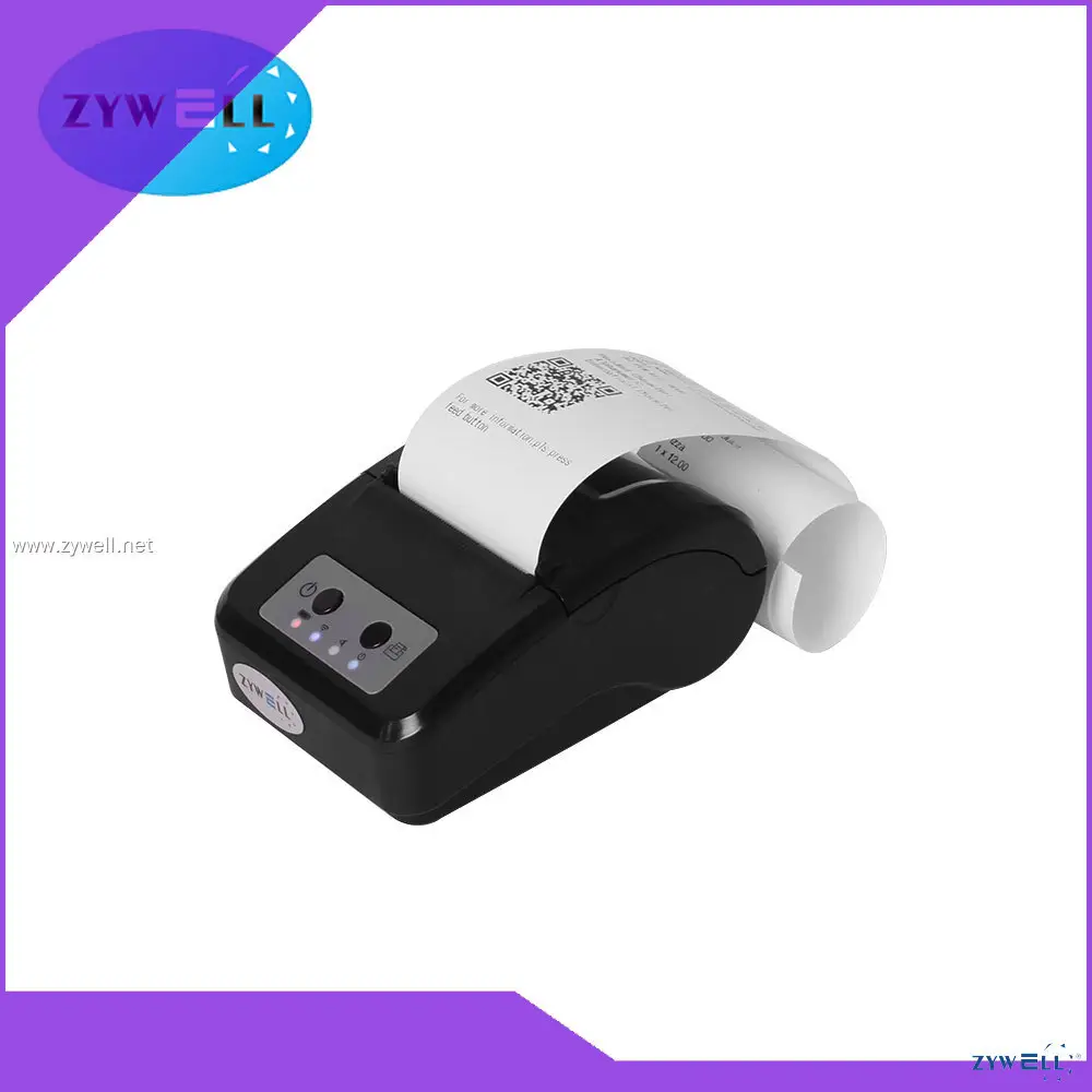 ZYWELL | Latest square portable receipt printer price 1