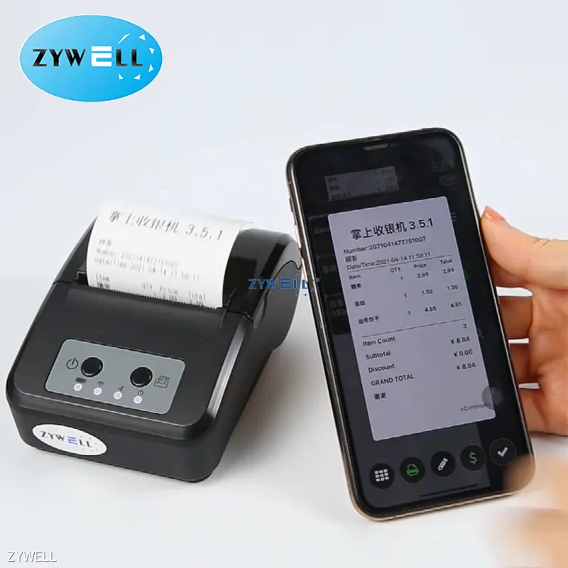 Custom best mobile receipt printer for sale Manufacturer | ZYWELL 1