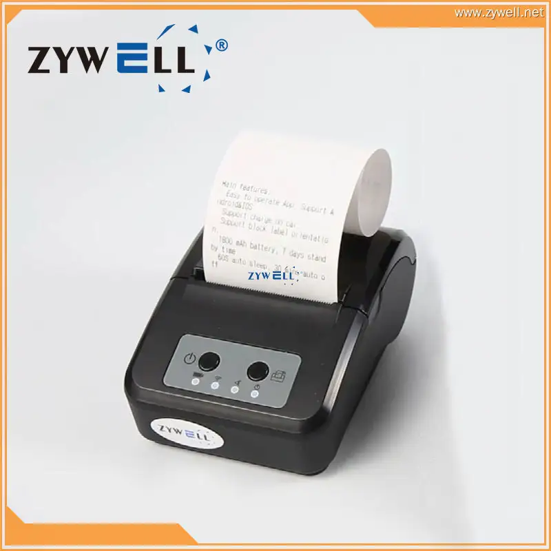 ZYWELL | High-quality portable bluetooth receipt printer supply 1
