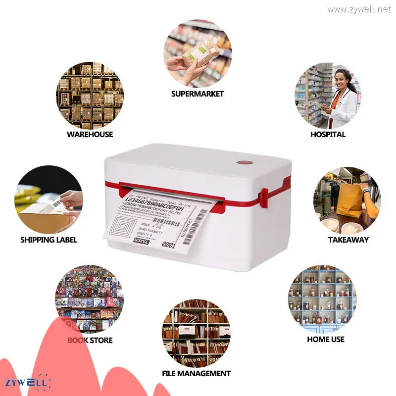 bluetooth label printer 4x6 at Wholesale Prices | ZYWELL 1