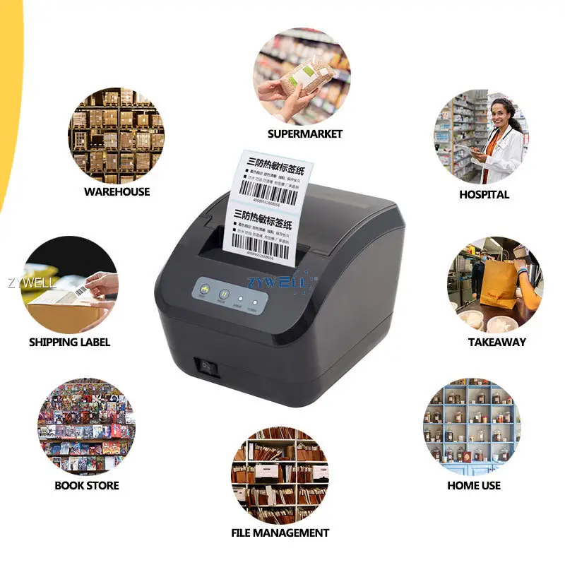 ZYWELL | Custom thermal printer 3 inch bluetooth supply 1
