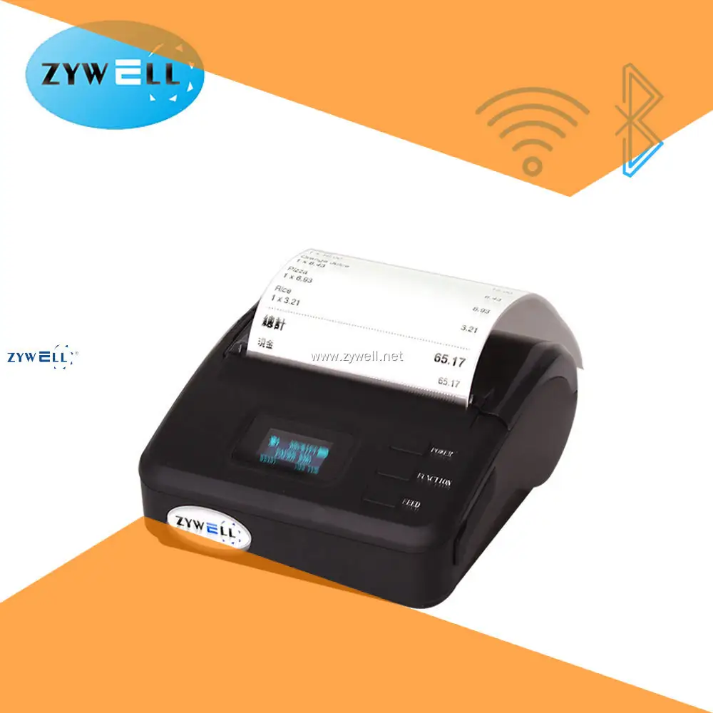 New mini bluetooth receipt printer manufacturers | ZYWELL 1