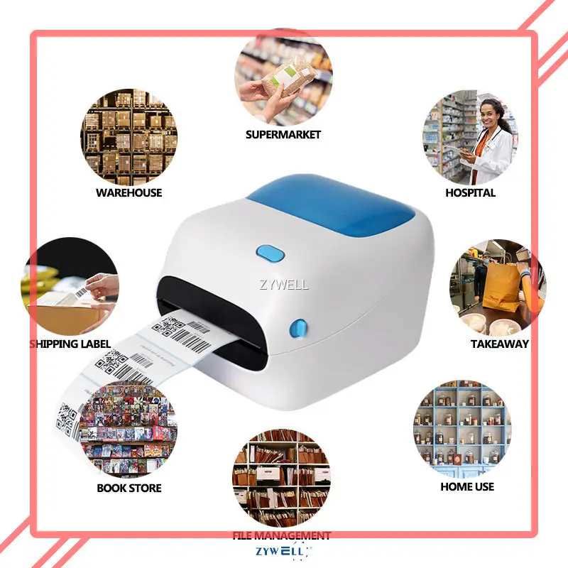 ZYWELL | Top barcode printer 4 inch factory price 1