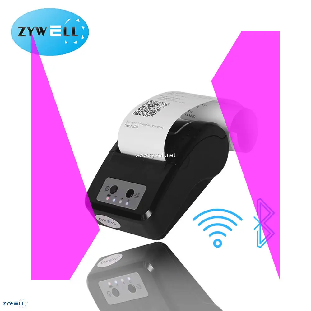 Custom portable printer for receipt company Manufacturer | ZYWELL 1