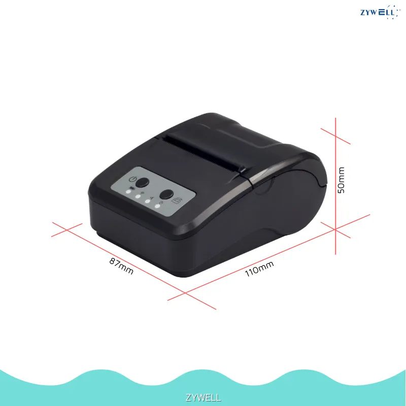 ZYWELL | Customized mobile thermal receipt printer cost 1