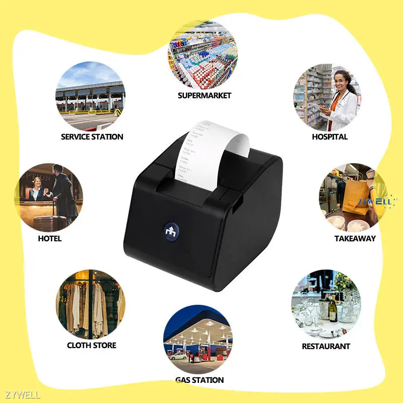 ZYWELL | Professional 58mm bluetooth thermal printer price 1