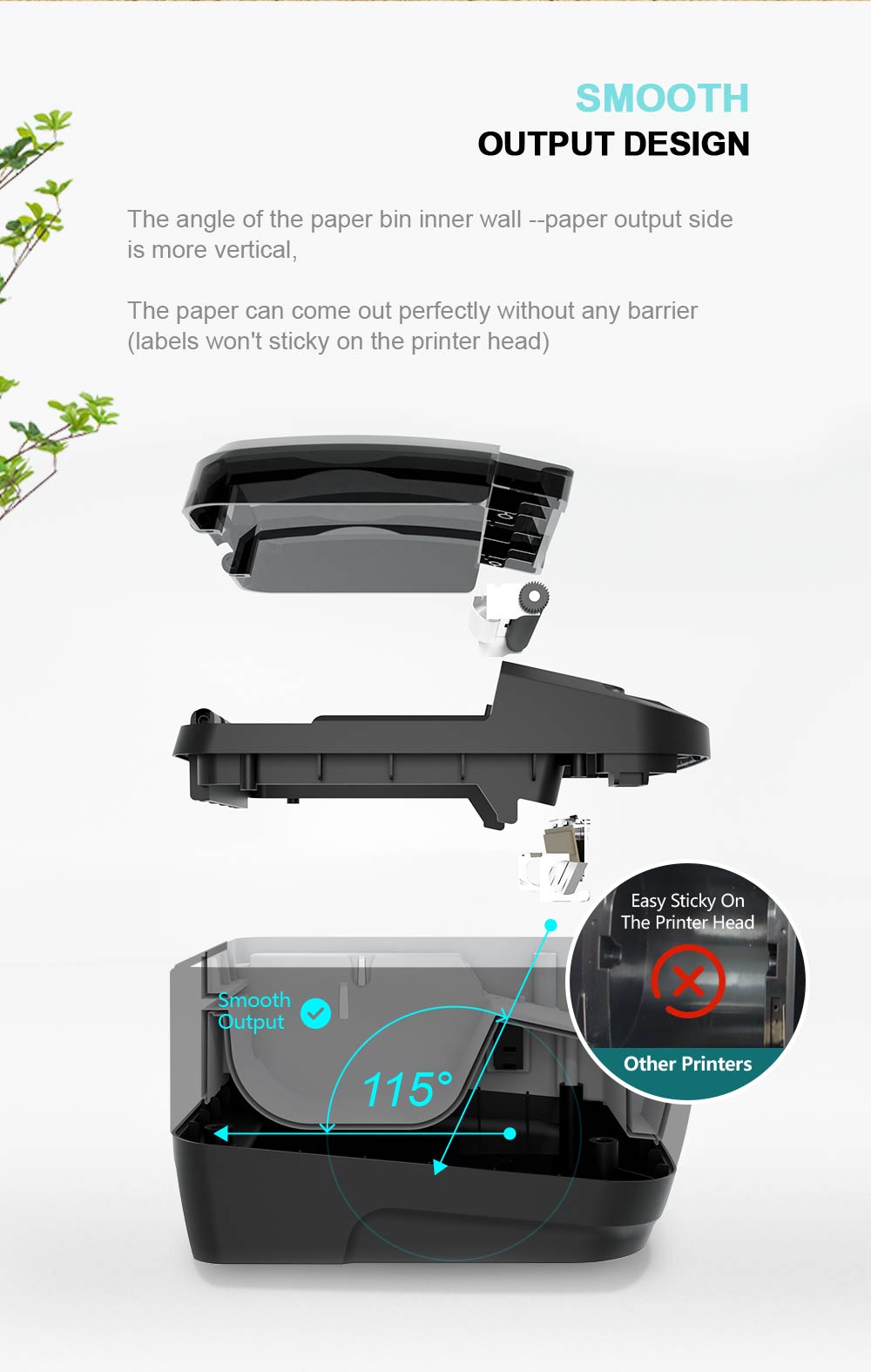 Zywell - Zywell Imprimante High -end 3inch Thermal Barcode Printer Zy310 Pharmacy Label Machine USB+WiFi 11