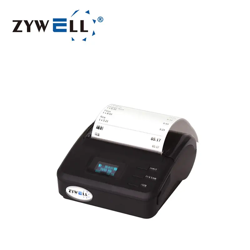 ZYWELL - wireless portable mini thermal printer 80mm bluetooth mobile receipt printer ZM01 easy use Thermal Printer 1