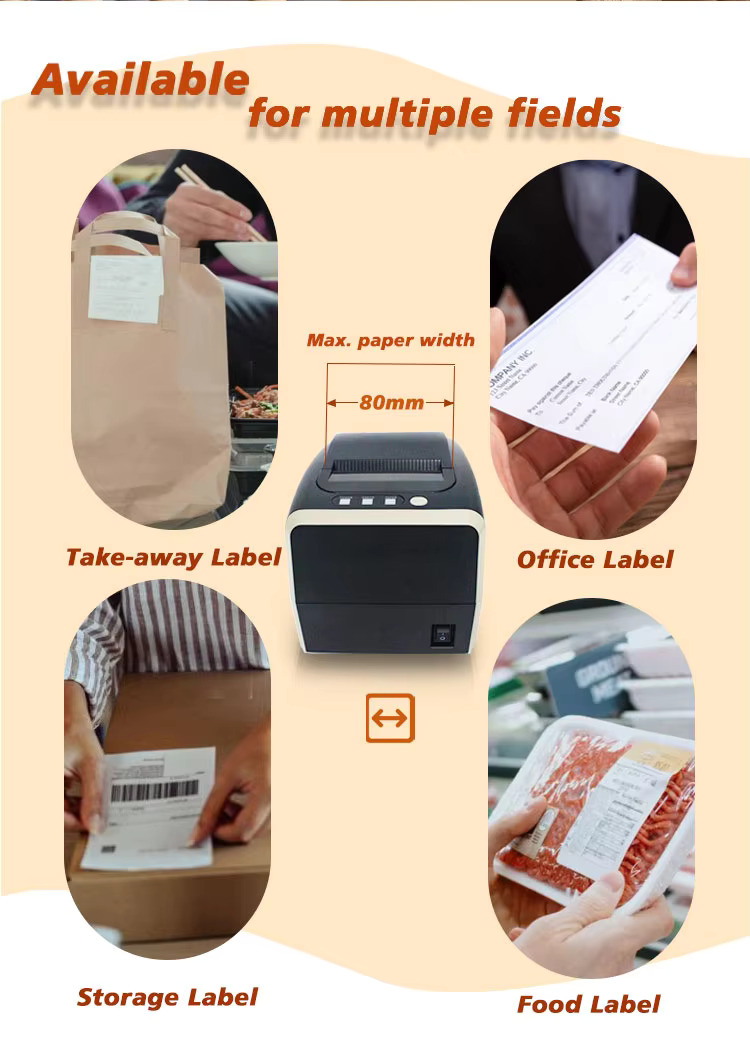Zywell ZY-3311 Thermal Liner Label Printer 12