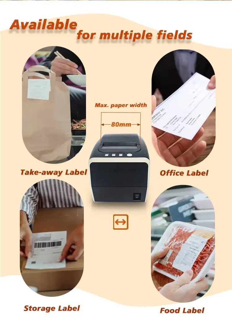 ZYWELL ZY-3311 Thermal Linerless Label Printer 11