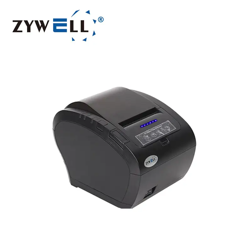 Zywell Impresora TRMICA Termal Yazıcı 58mm 80mm Termal Makbuz Yazıcısı ZY606 Otomatik kesici USB+RS232+LAN ile 1
