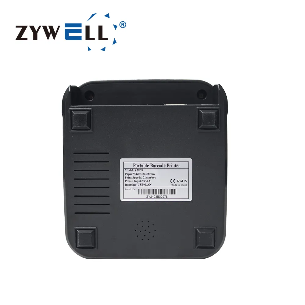 ZYWELL Z5808 58MM Label Printer - 3 Inch Thermal Printer 6