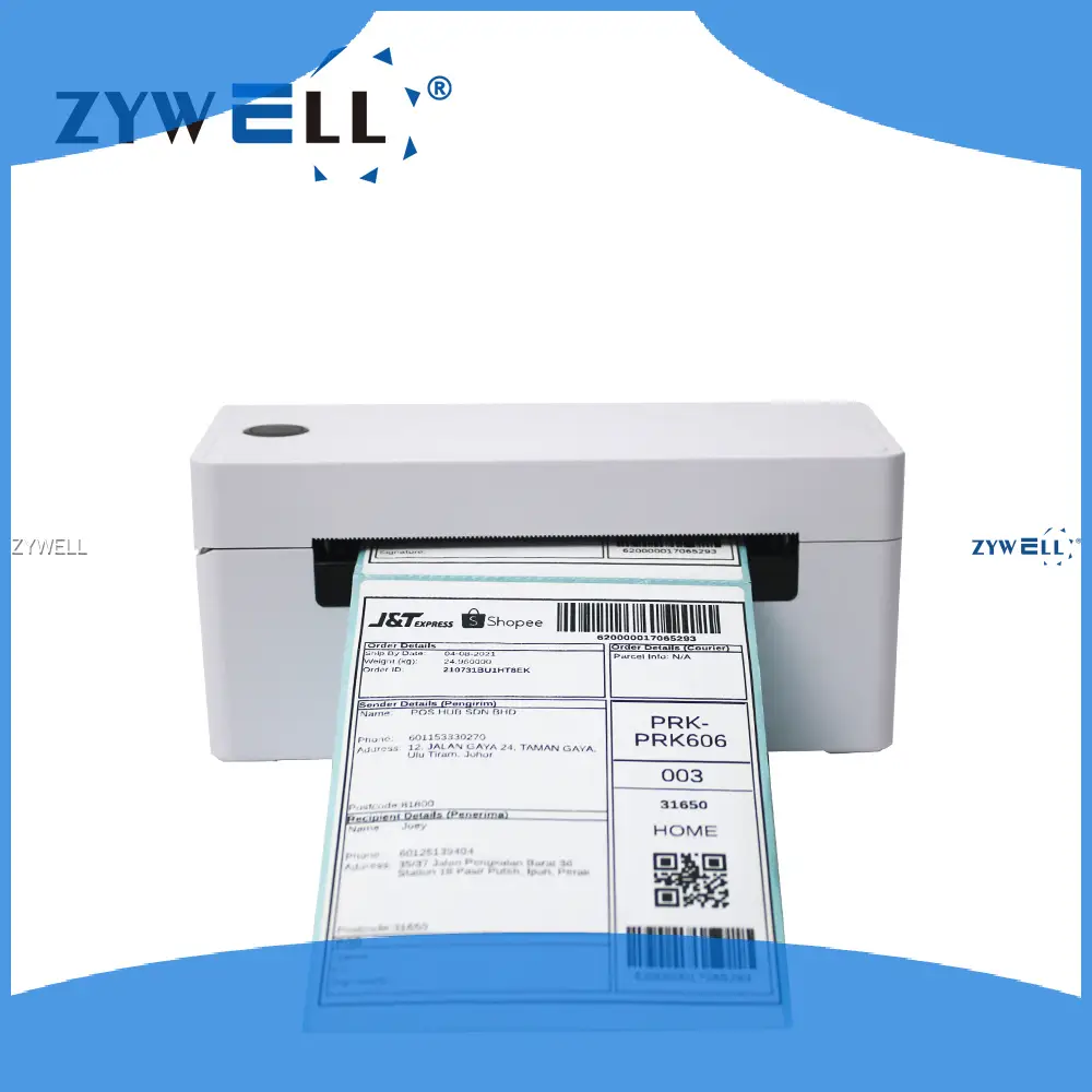 ZY4310 4 Label Printer - Easy Paper Replacement & 4 Rollers 1