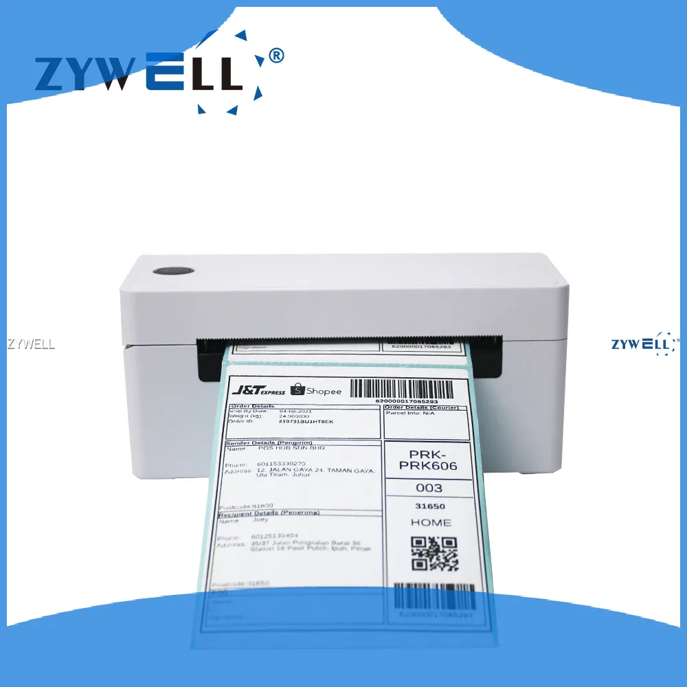 ZY4310 4 Label Printer - Easy Paper Replacement & 4 Rollers 1