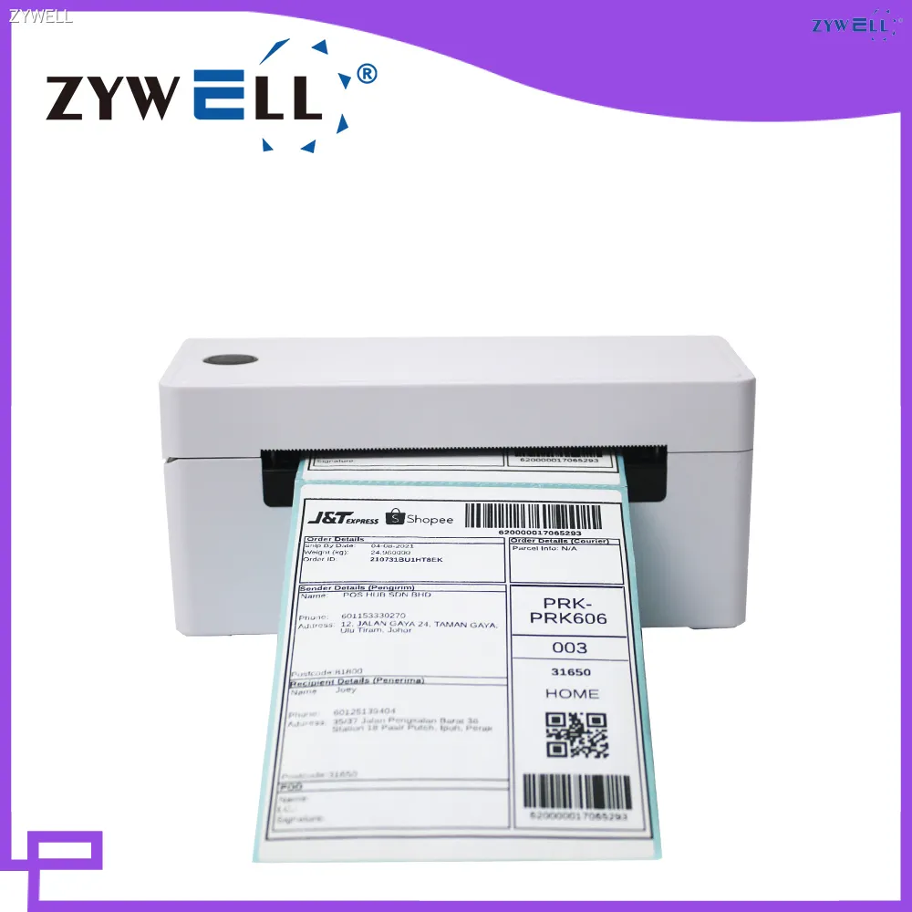 ZY4310 4-Inch Thermal Label Printer - Easy Paper Replacement & Jam Prevention 1
