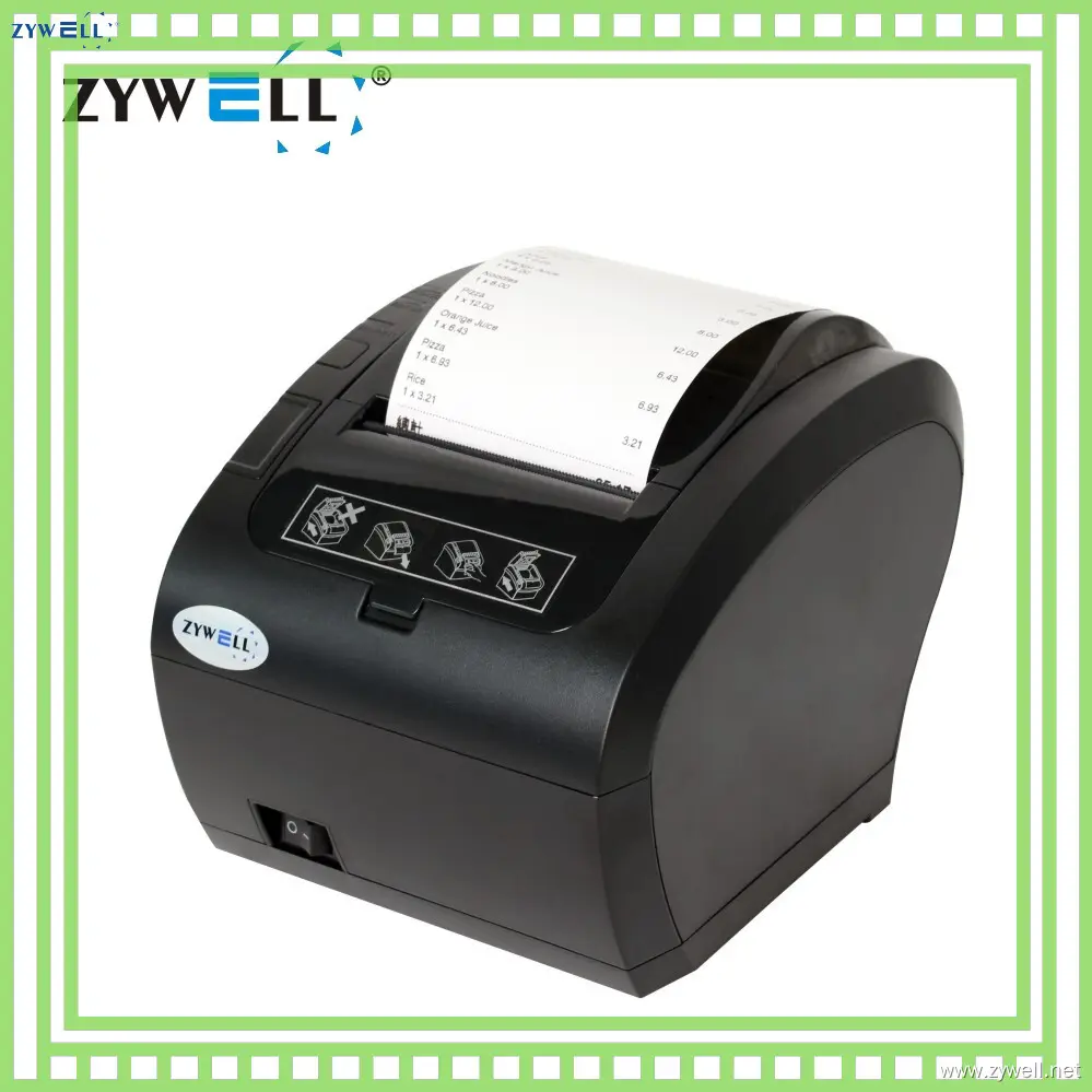 Zywell 80mm Thermal Printer USB+Serial Port - Multi-Language Support for Small Business 1