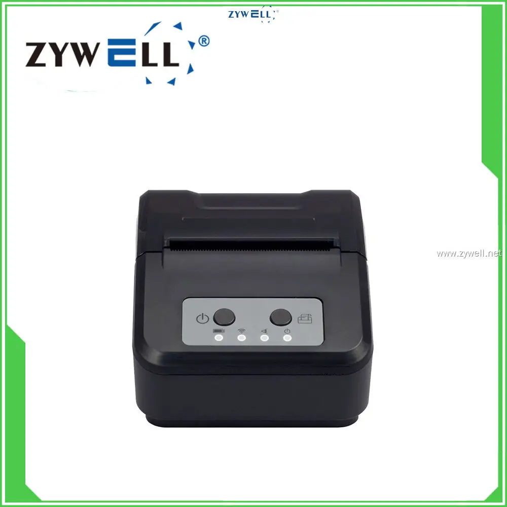 Mini Mobile Receipt Printer by Zywell: Bluetooth/Wifi/USB Interface - High Quality - Affordable Price 1