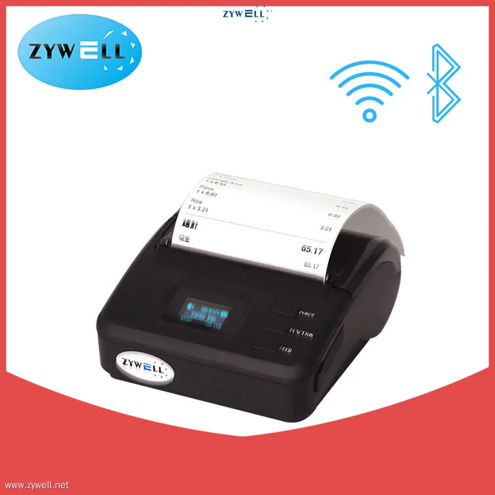 ZYWELL ZM01 Mini POS Printer - 80mm, 1800mAh Battery 1
