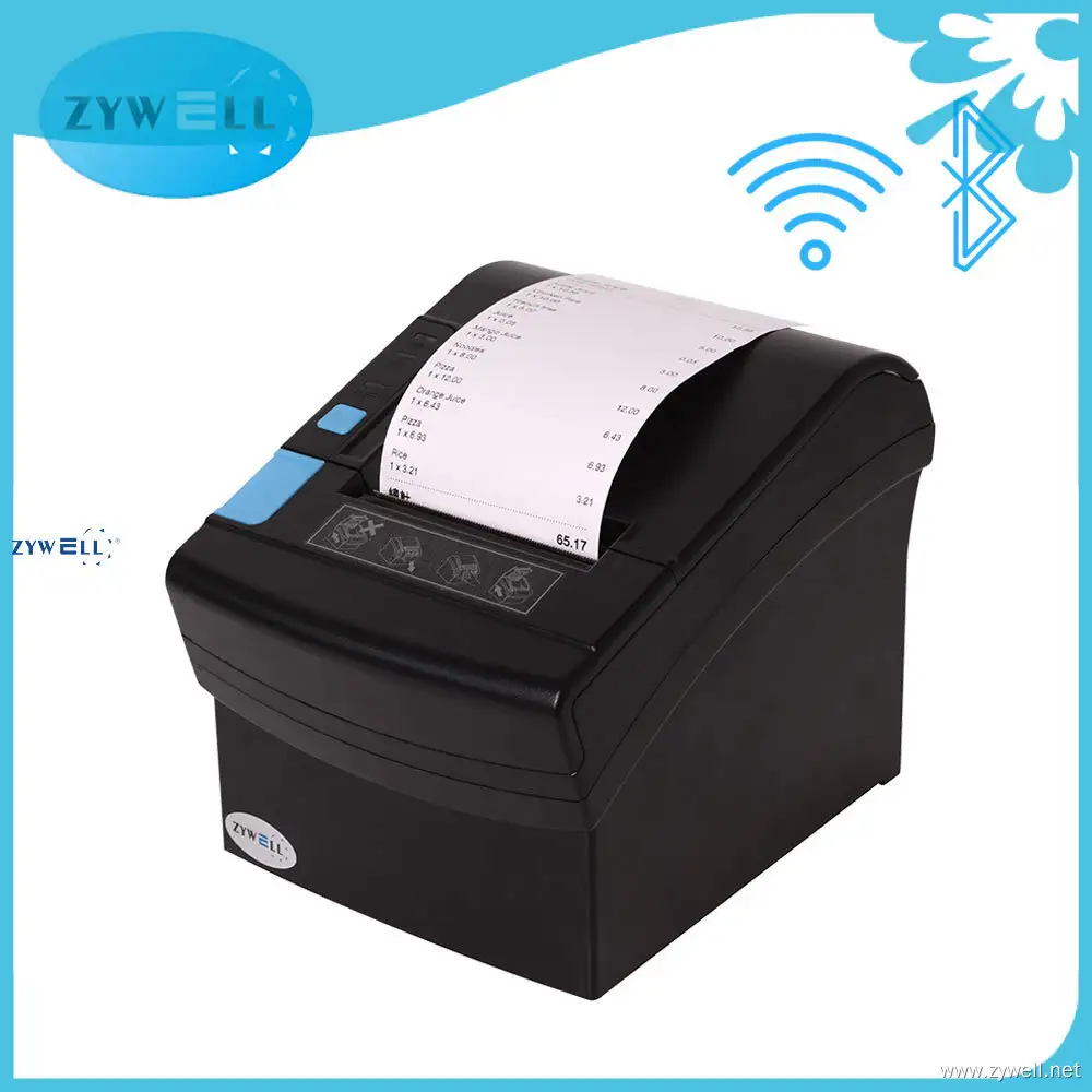 Zywell 80mm Thermal Printer with Bluetooth & Wifi - Fast, Quiet, & Multi-Language Support 1
