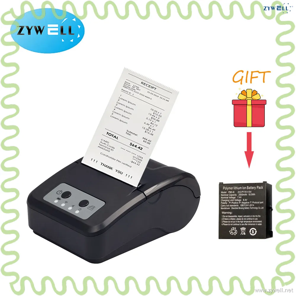 Mini 58mm Bluetooth Barcode Printer 1