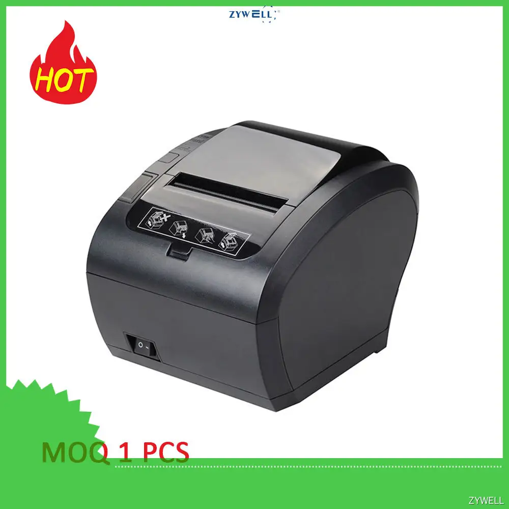 Zywell ZY302 POS Terminal Printer - 80mm Portable Mini Thermal Printer 1