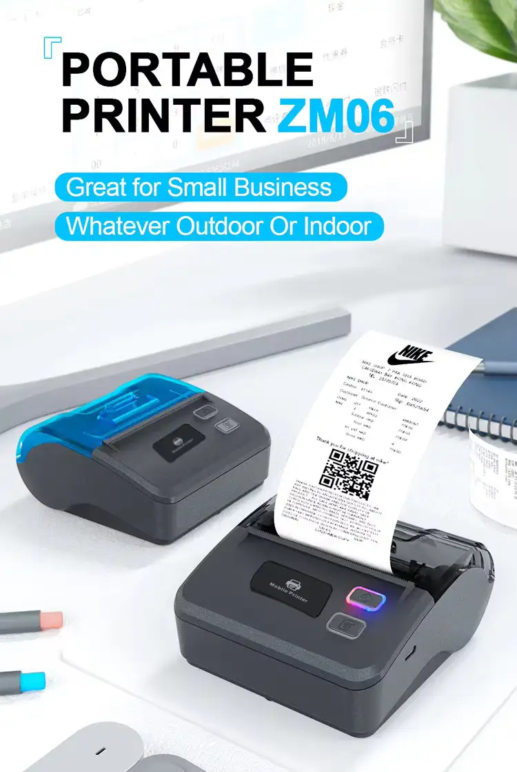 Zywell Zm06 Thermal Receipt Printer 80mm with USB+Bluetooth/Wi-Fi