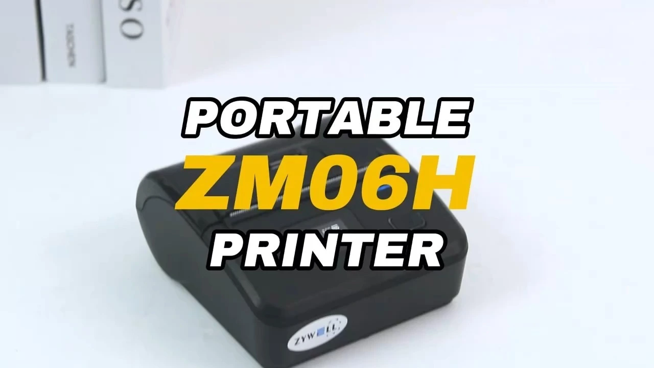 ZM06H Mini Bluetooth Termal Fatura Yazıcısı Kablosuz Taşınabilir