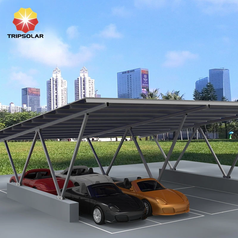 Tripsolar Double Aluminum Solar Carport Mounting 1