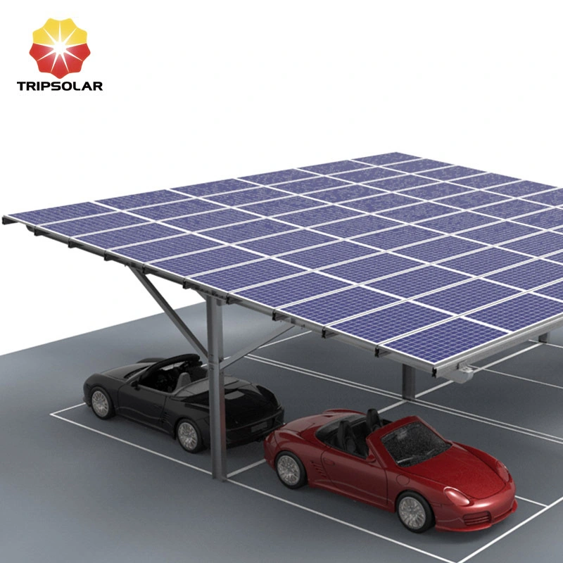 Tripsolar Steel Double Solar Carport Mounting 1