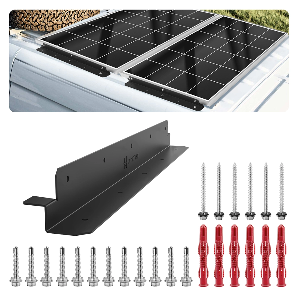 Solar Panel Long Z Mount Bracket for Wall，Flat Place and Other Off Gird Roof 1