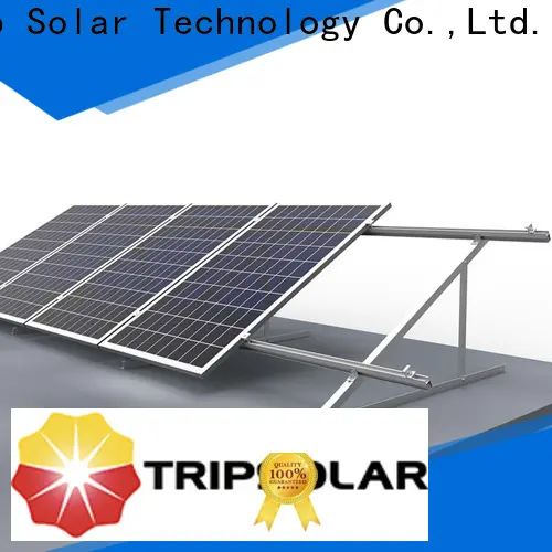 TripSolar flat roof solar panel mounting for business 1