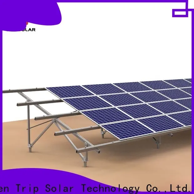 TripSolar Custom ground mount solar frame company 1