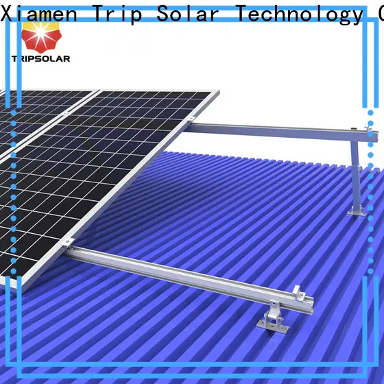 TripSolar solar panel flat roof mounting system factory 1