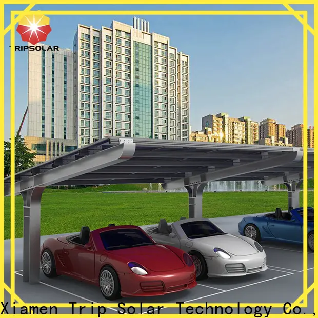 TripSolar solar car canopy factory 1