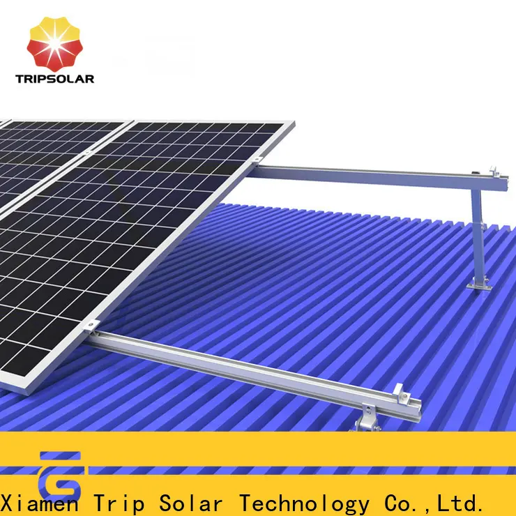 TripSolar flat roof solar mounting system for business 1