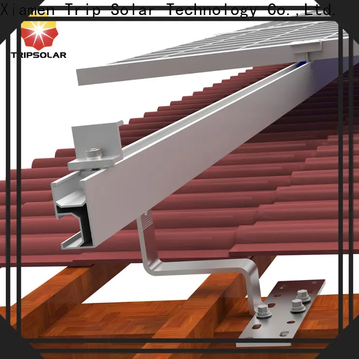 Custom solar flat roof mounting system for business 1