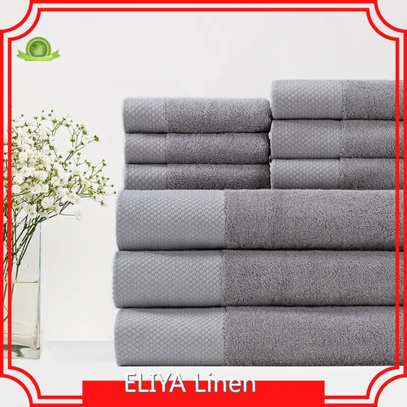 ELIYA Custom 100 Sets White Hotel Bath Towels OKEO-TEX 100 ELIYA 1