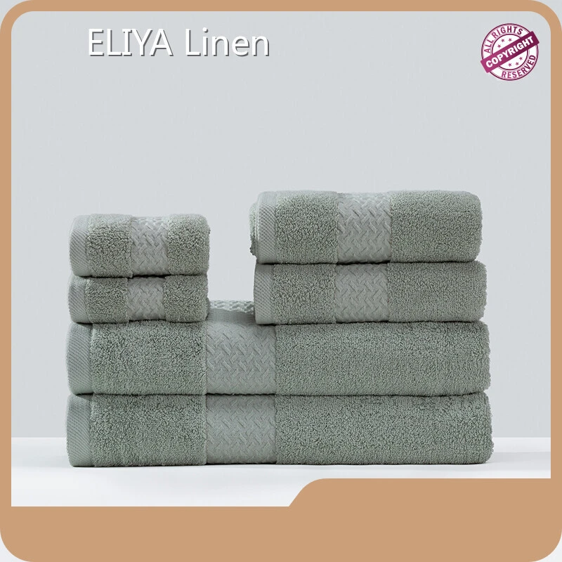 ELIYA Hotel Collection Turkish Cotton Towels OEKO-TEX STANDARD 100 - ELIYA Linen 1