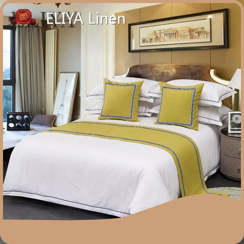 ELIYA Marca 50 piezas ELIYA Logotipo personalizado (mínimo. Orden: 100 juegos) Fabricación de juegos de edredones para hoteles 1
