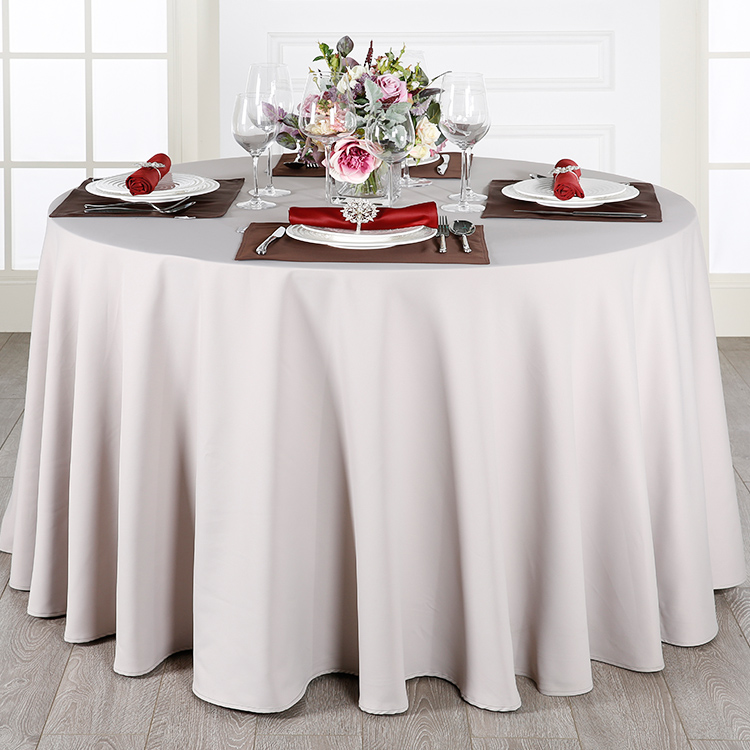 wholesale 100 polyester hotel restaurant table cloth, luxury hotel ta